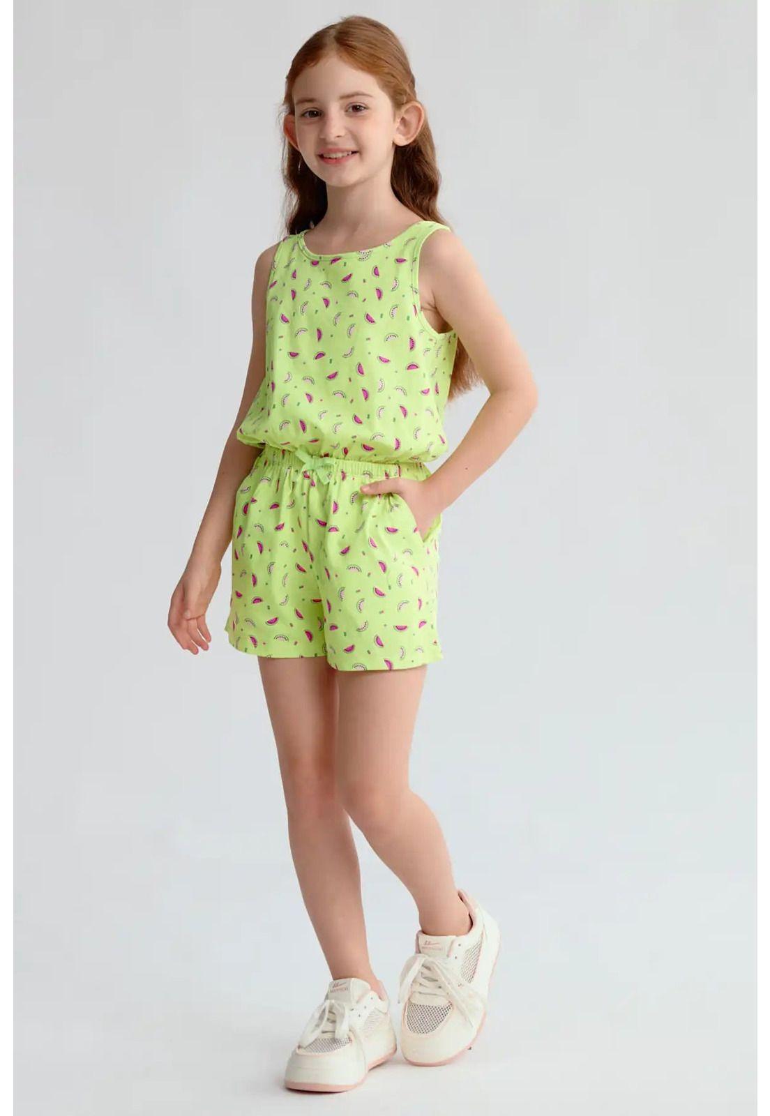 Enteritos Niña Toddler Básico Verde-0