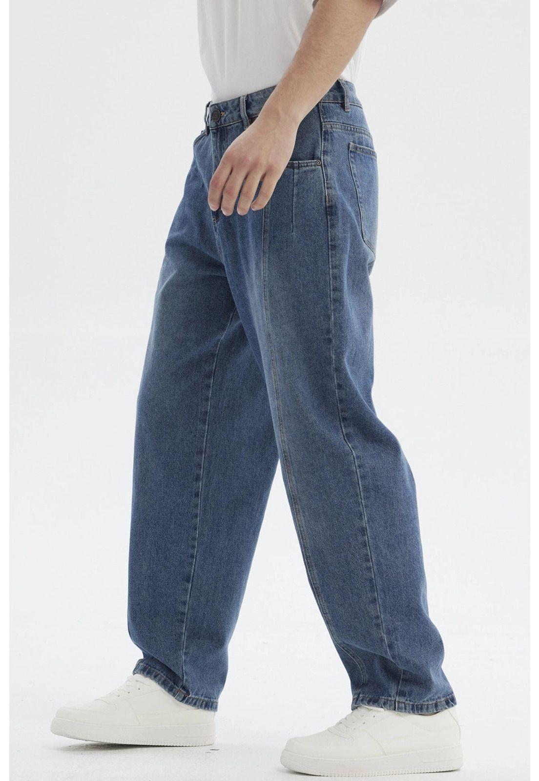 Jeans Hombre Baggy Azul - ll-1
