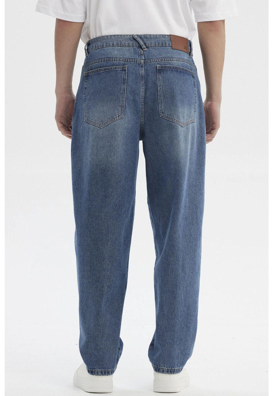 Jeans Hombre Baggy Azul - ll-2