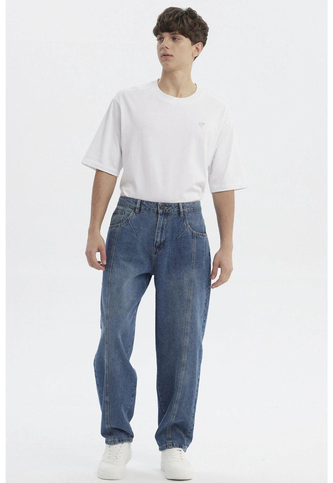 Jeans Hombre Baggy Azul - ll-3