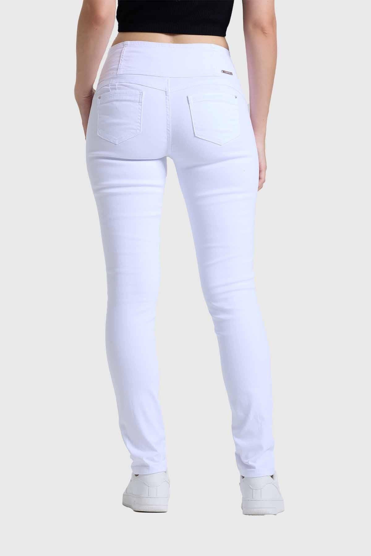 Jeans Mujer Skinny Castilla Blanco-2