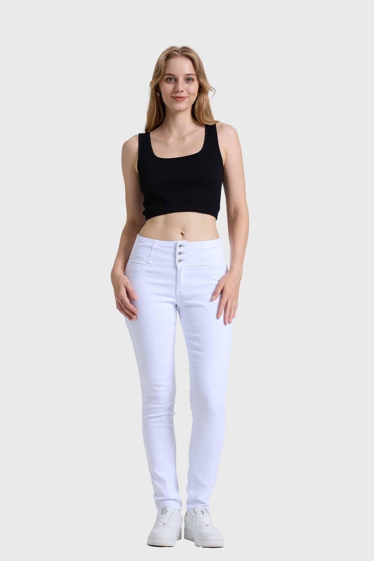 Jeans Mujer Skinny Castilla Blanco-3