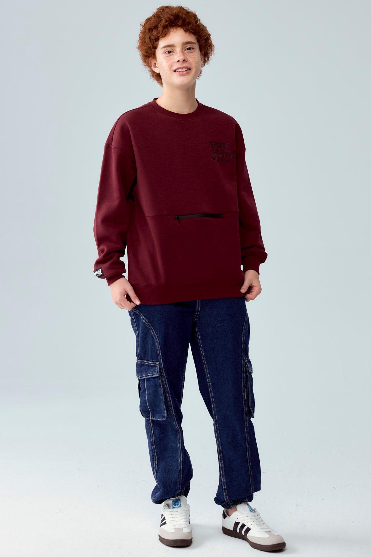 Jeans Niño Jogger Cargo Azul Oscuro-3