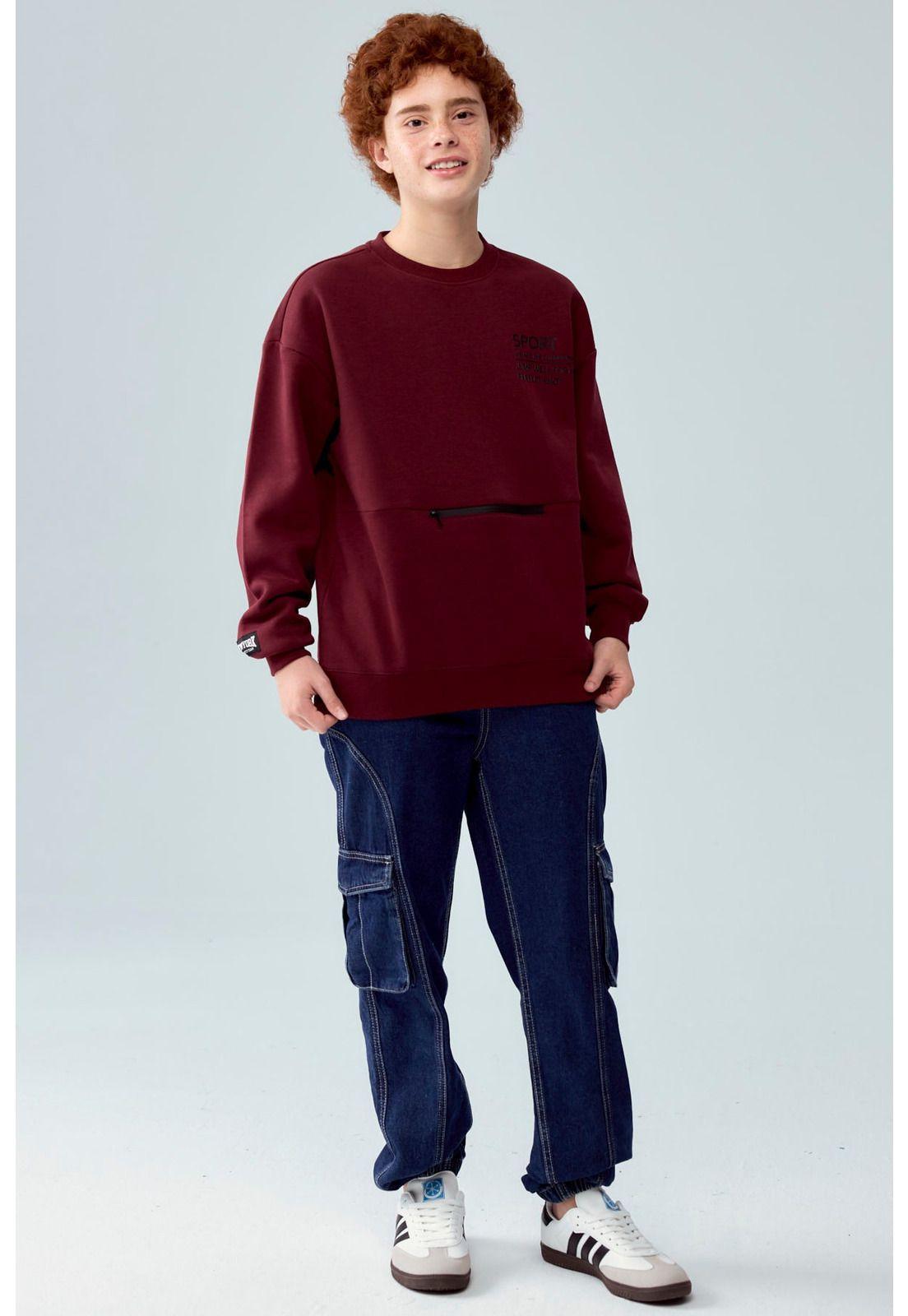 Jeans Niño Jogger Cargo Azul Oscuro-3