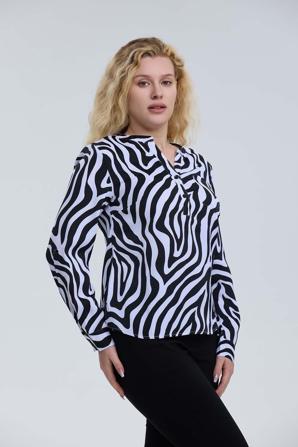 Blusa Mujer Satín Blanco-1