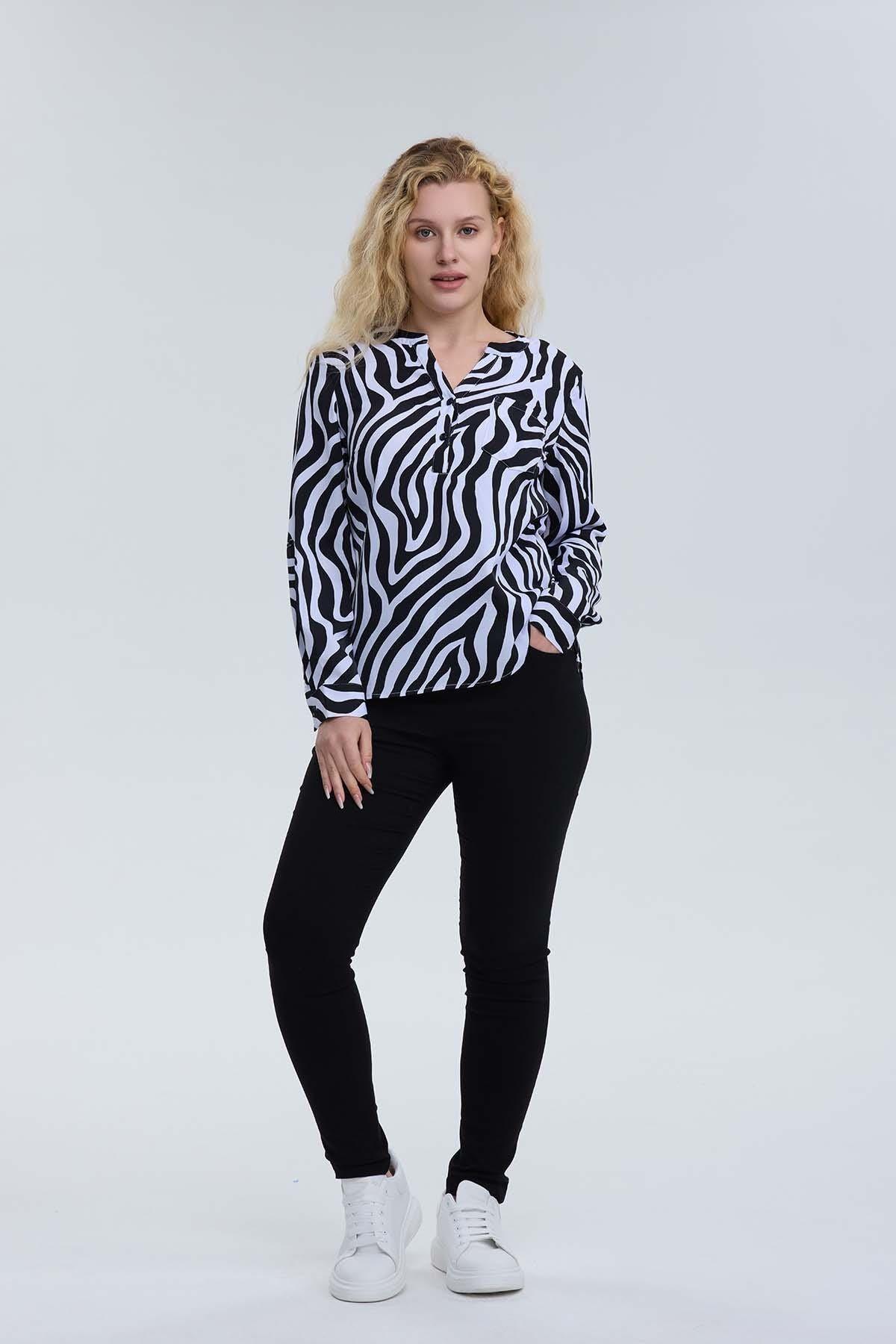 Blusa Mujer Satín Blanco-3