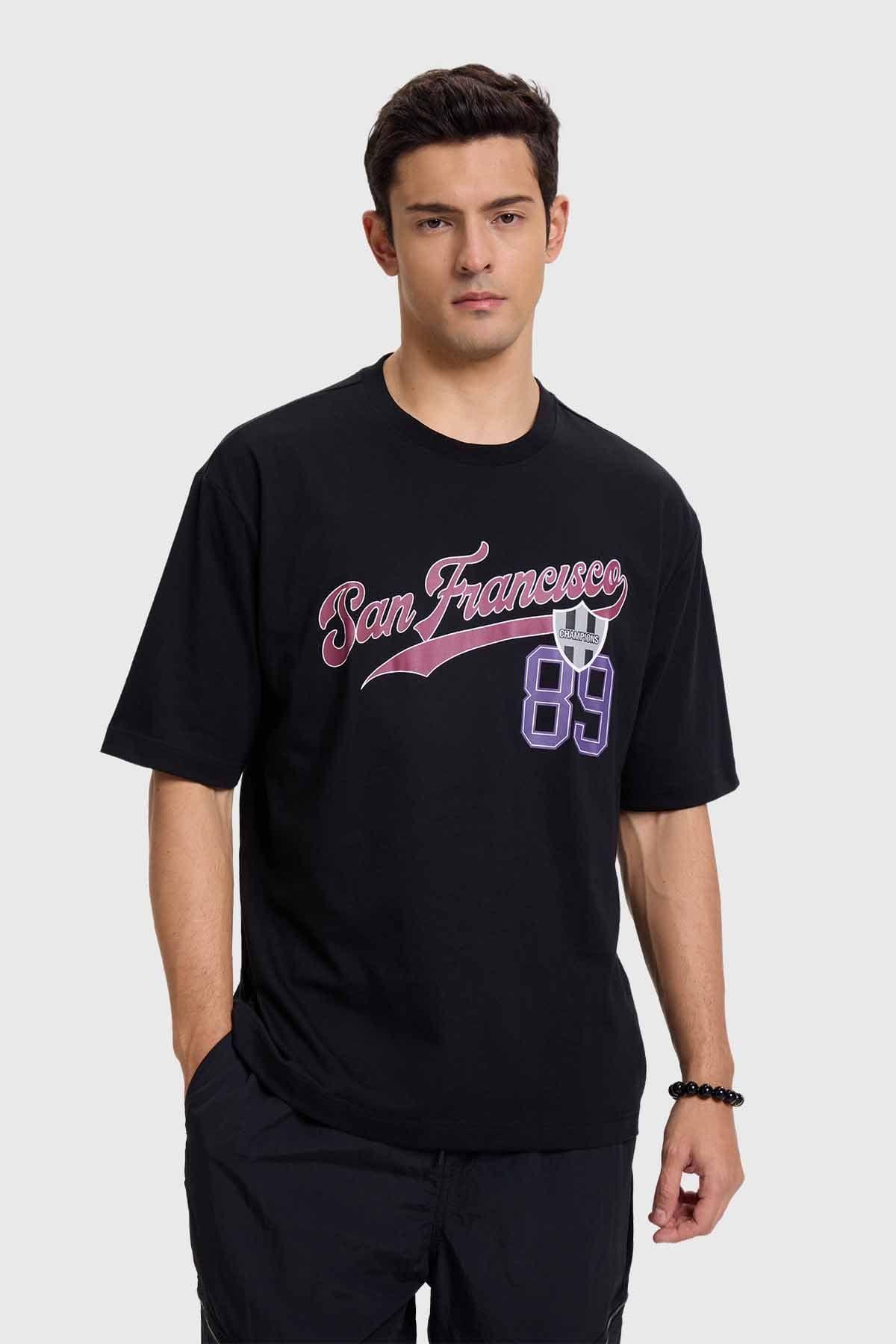 Polera Hombre Print Negrox-0