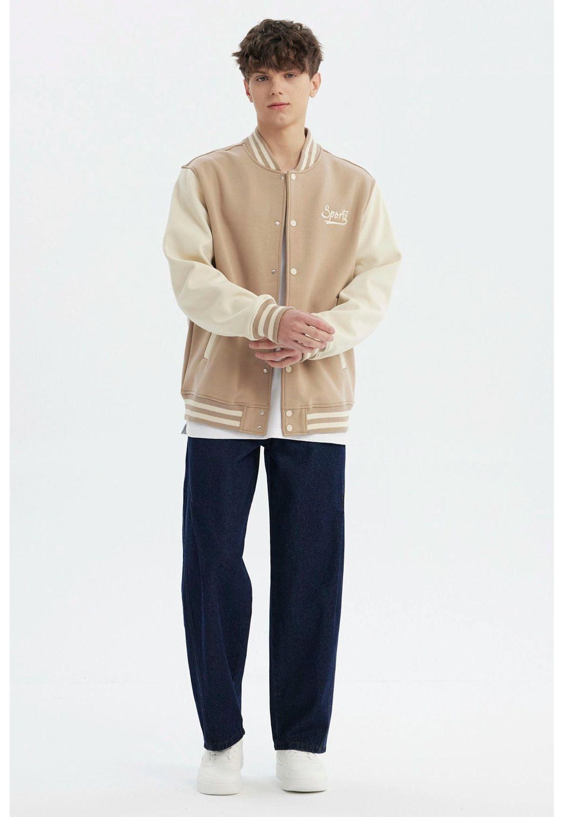 Chaqueta Hombre Slim Juvenil Beige-3