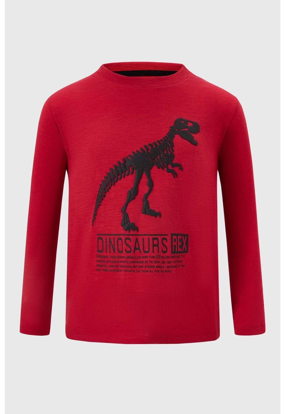 Polera Niño Puff Print Rojo-0