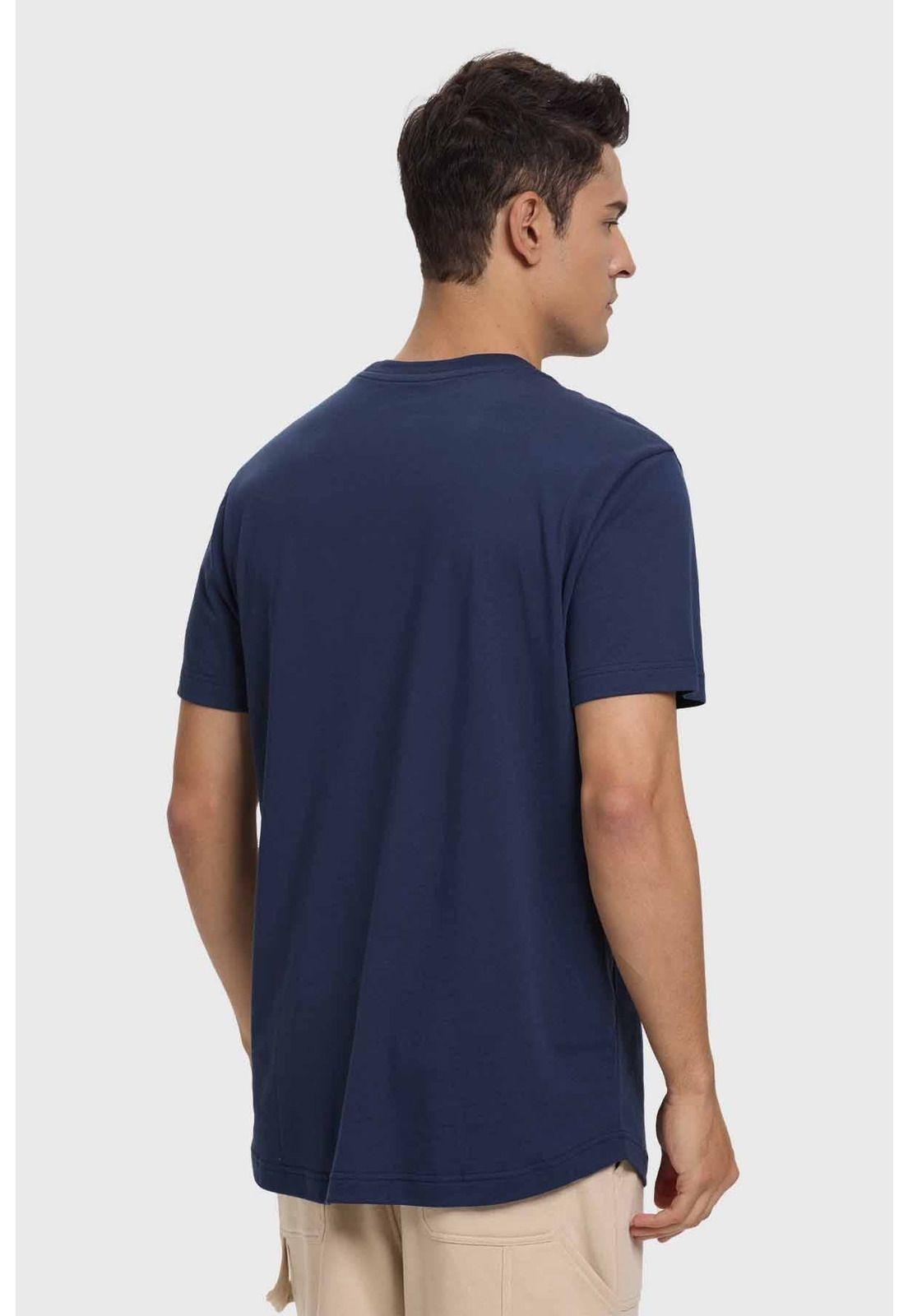 Polera Hombre Loose Fit Azul Índigo-2