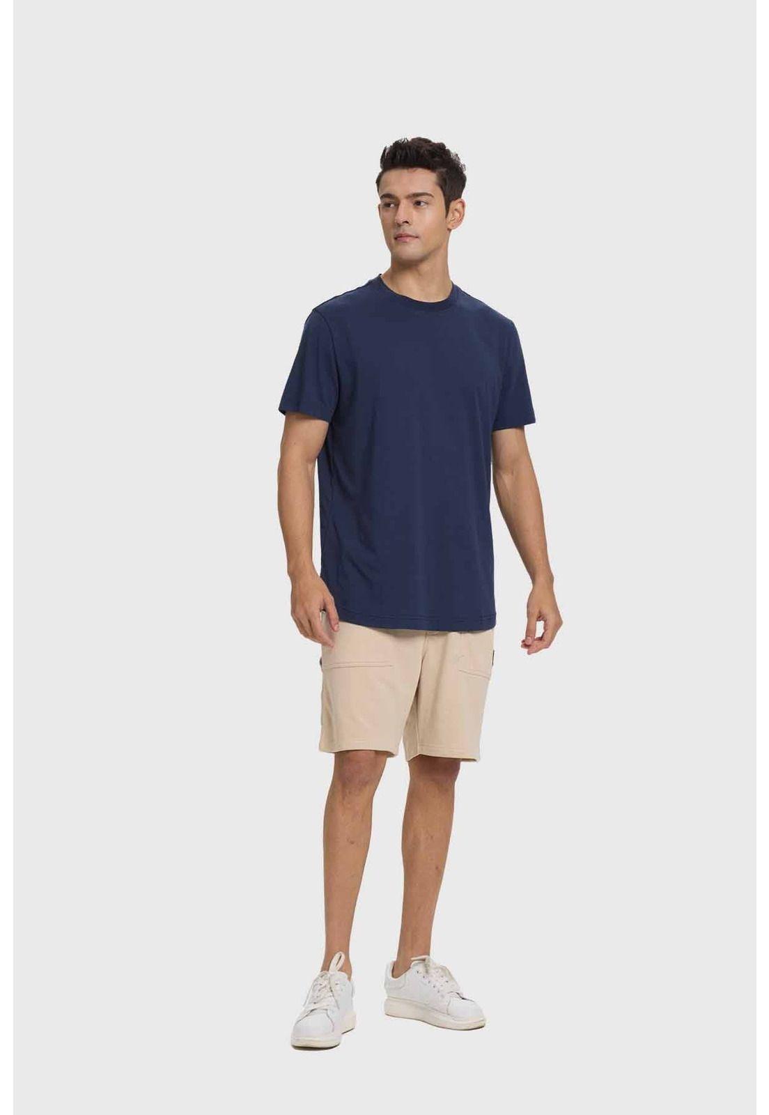 Polera Hombre Loose Fit Azul Índigo-3