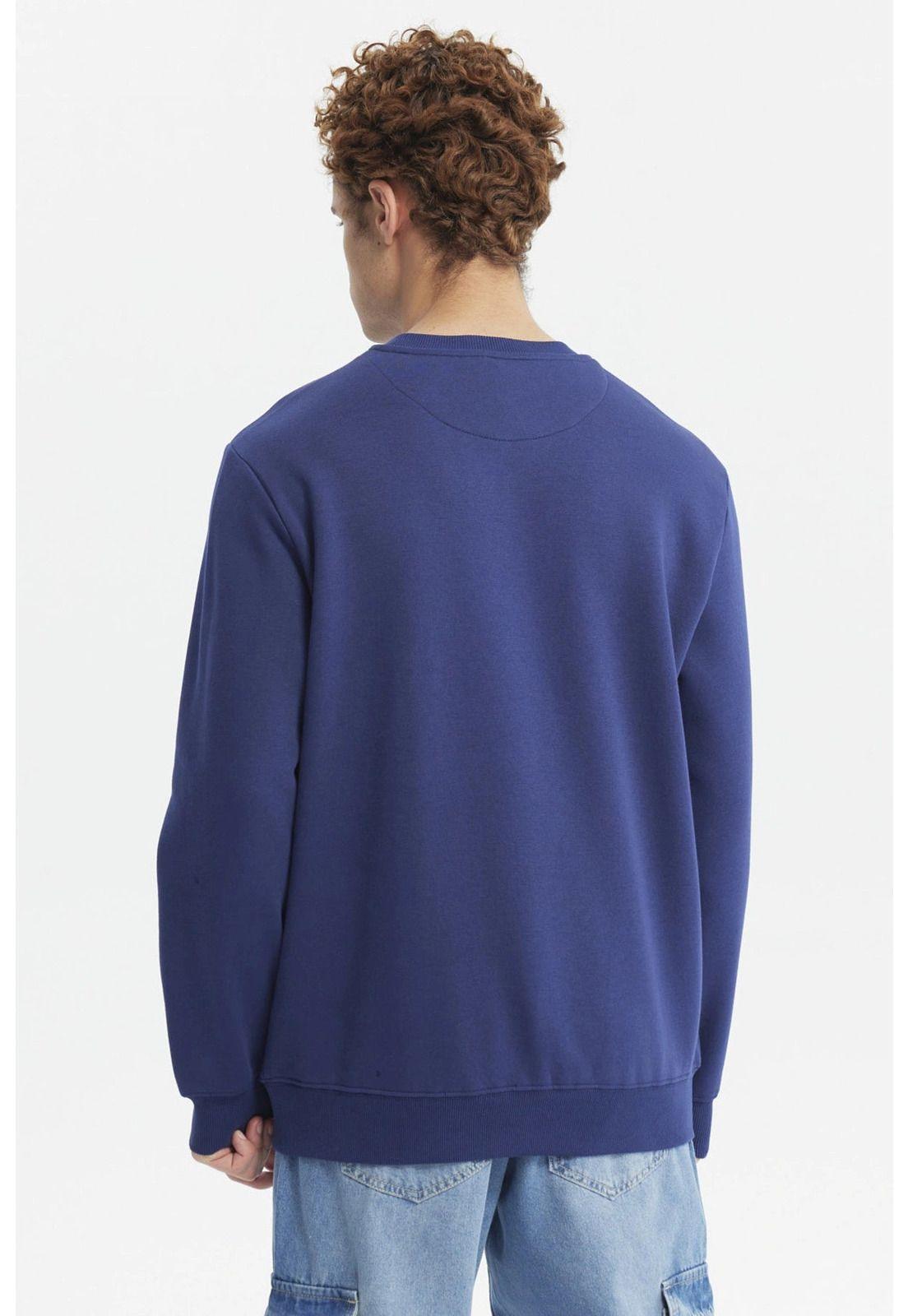 Polerón Hombre Slim Azul-2