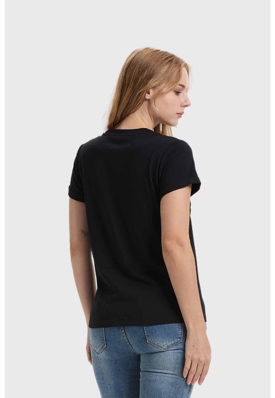 Polera Mujer Gráfica Roll Up Negro - lll-2