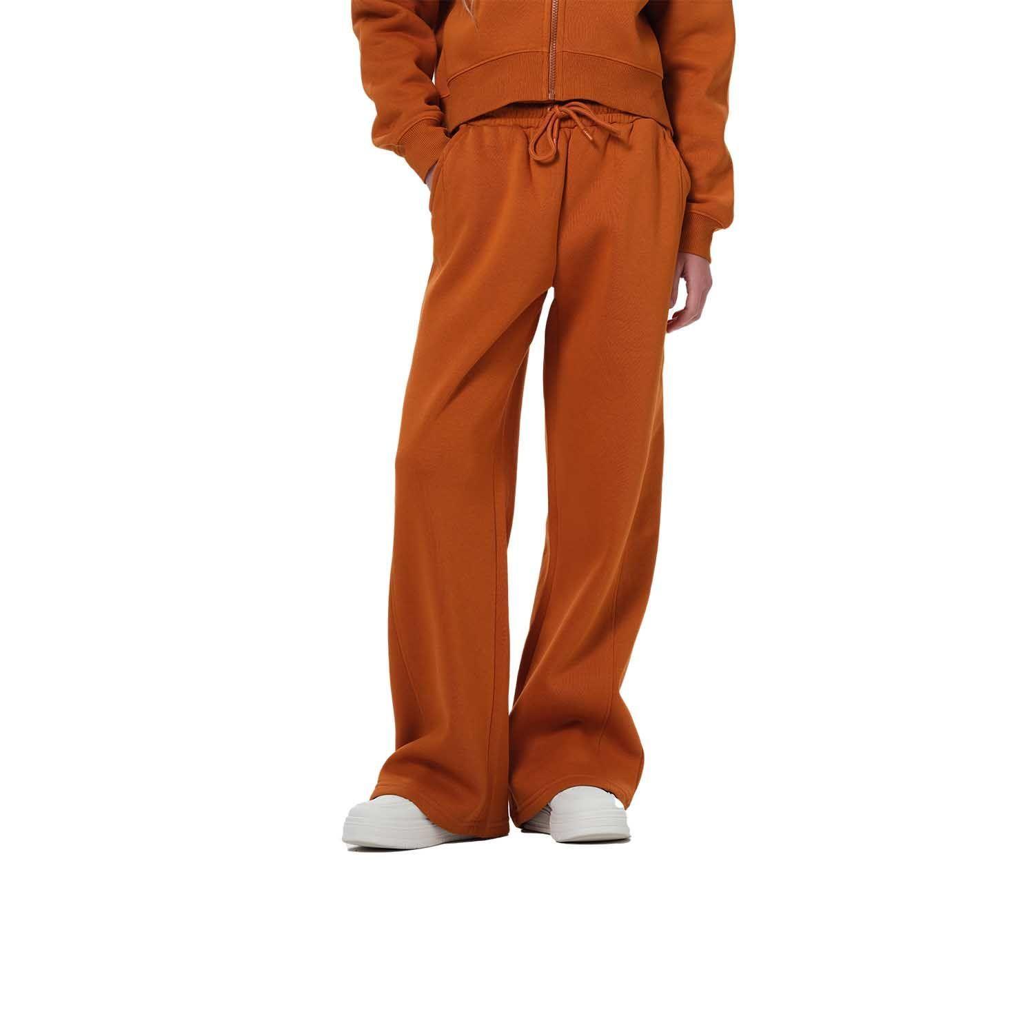 Pantalón Buzo Niña Pierna Ancha Camel-0