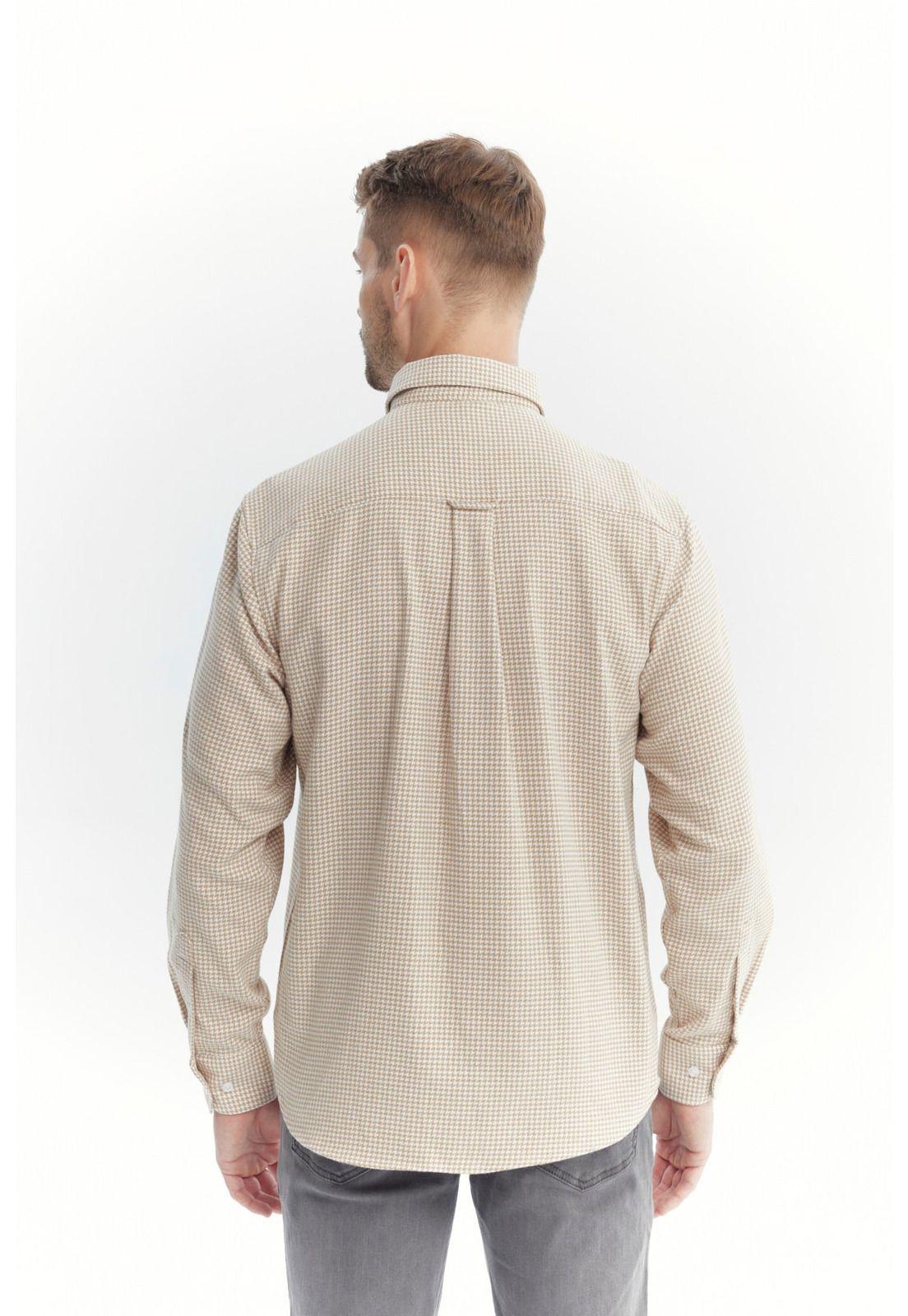 Camisa Hombre Slim Camel-2