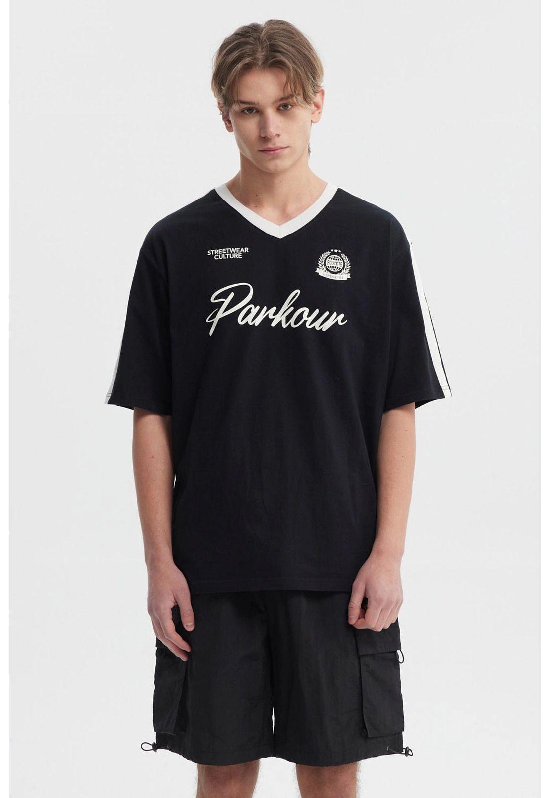 Polera Hombre Oversize Negro - Vl-0