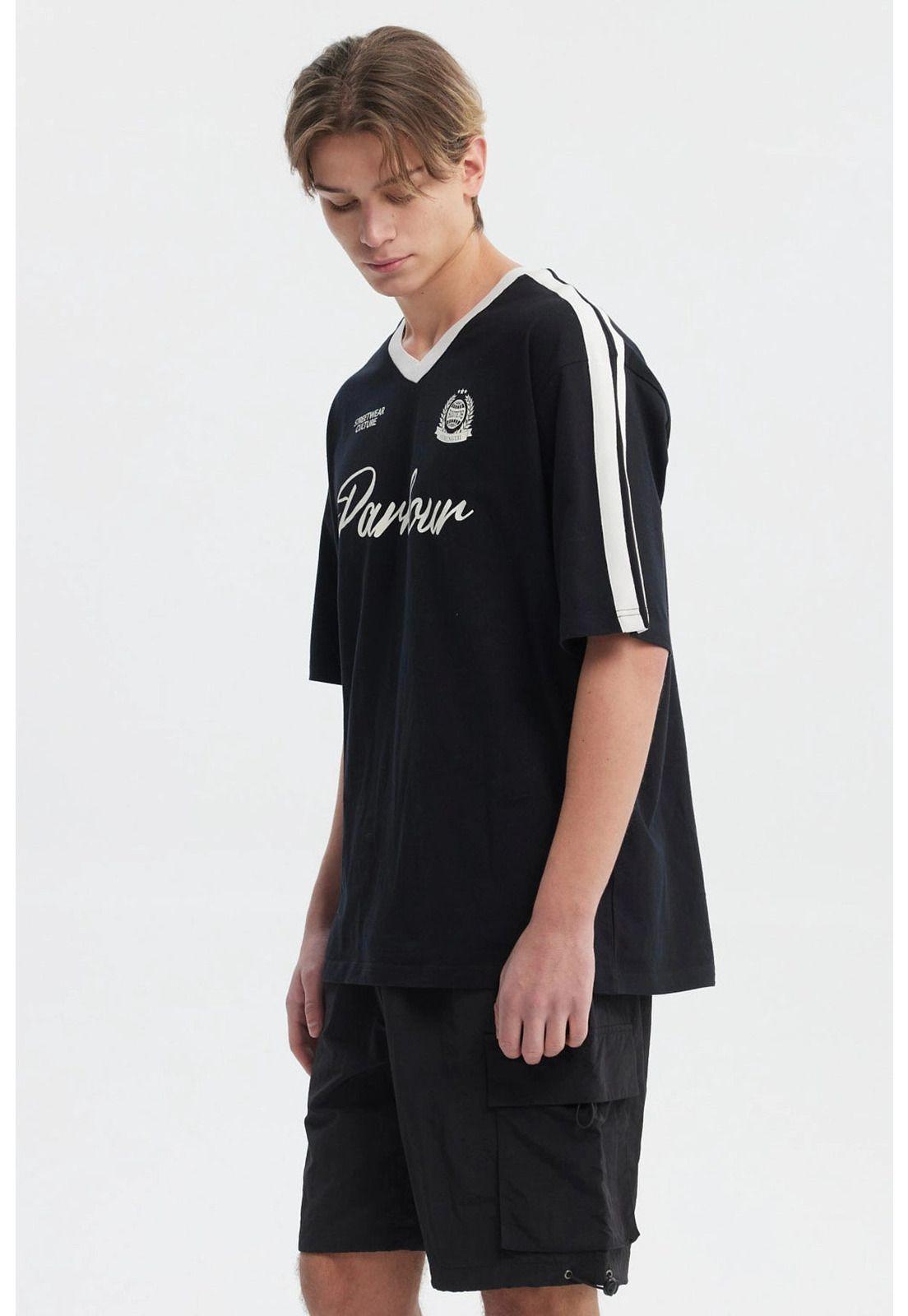 Polera Hombre Oversize Negro - Vl-1