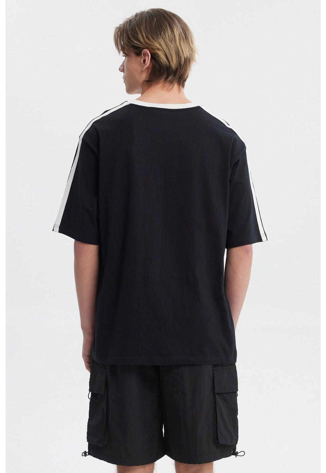 Polera Hombre Oversize Negro - Vl-2