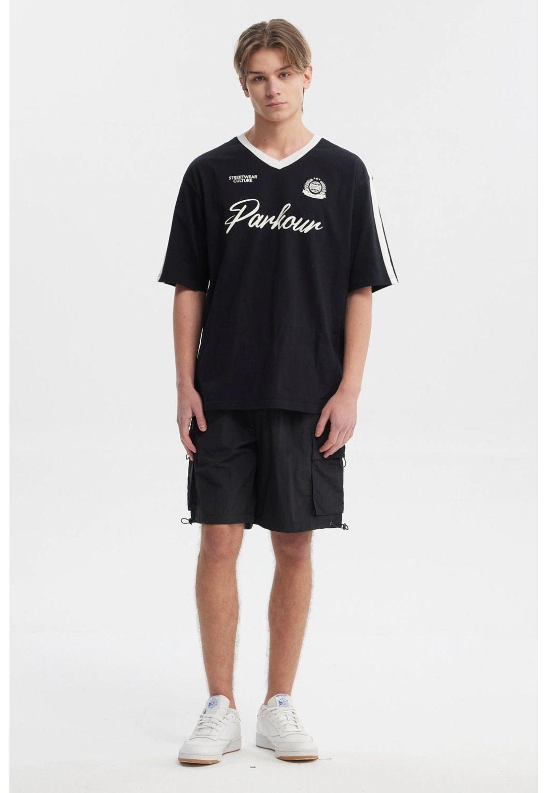 Polera Hombre Oversize Negro - Vl-3