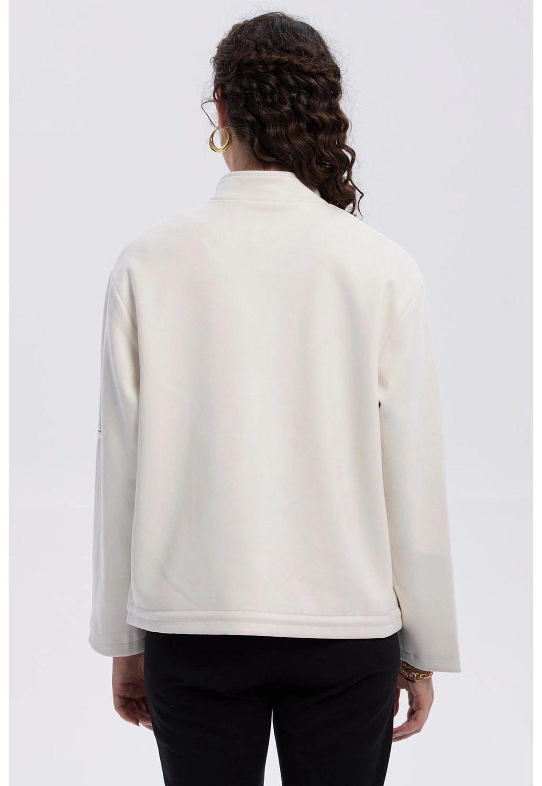 Chaqueta Mujer Gamuza Crema-2