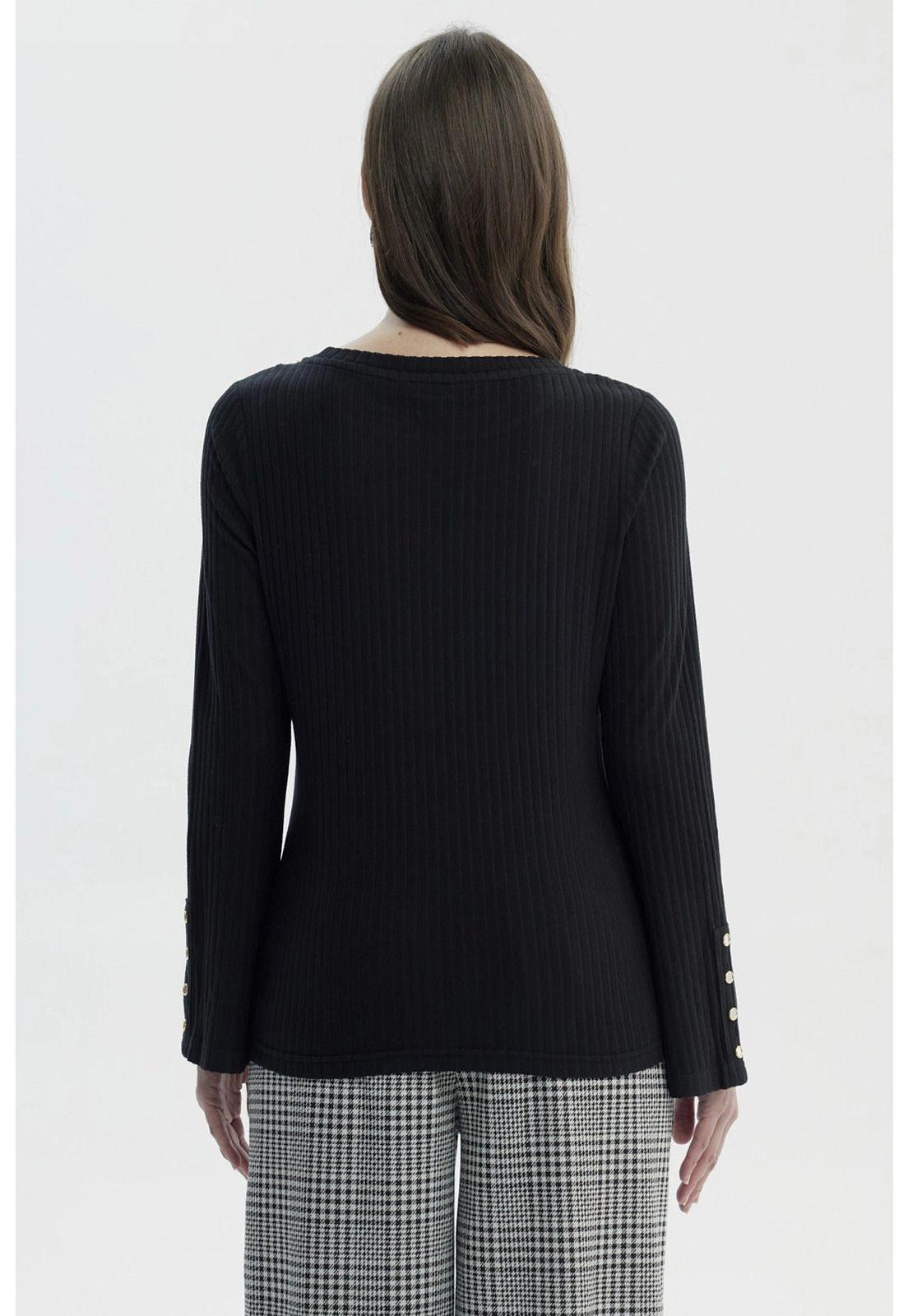 Polera Mujer Slim Negro - Vlll-2