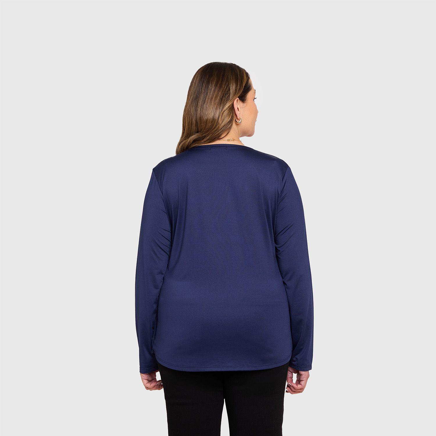 Polera Mujer Tapado Print Azul Fashion's Park-2