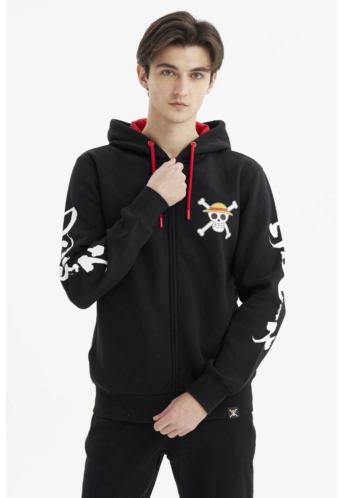Polerón Hombre One Piece Negro - ll-0