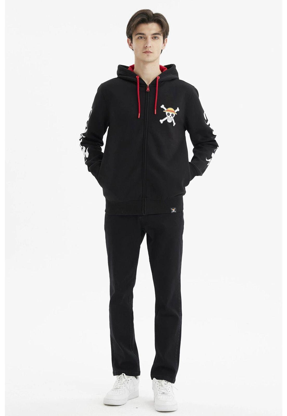 Polerón Hombre One Piece Negro - ll-3