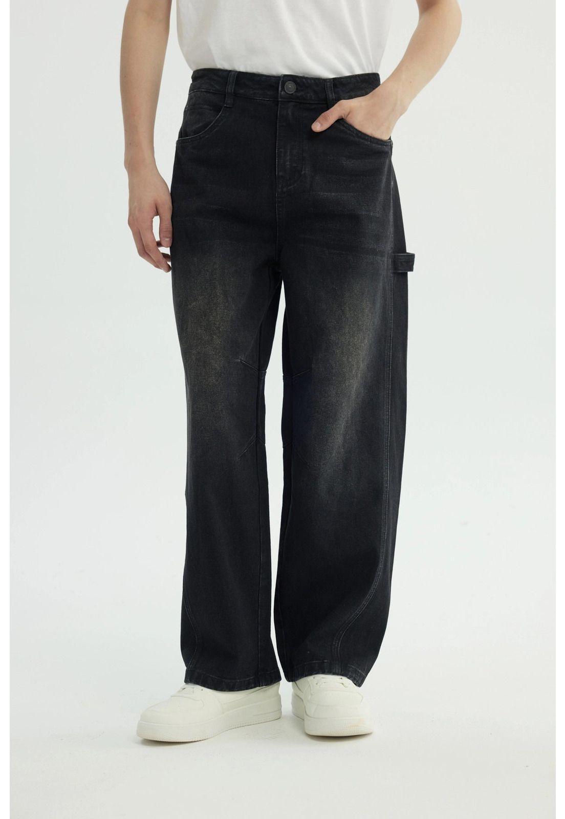 Jeans Hombre Baggy Negro - Vl-0