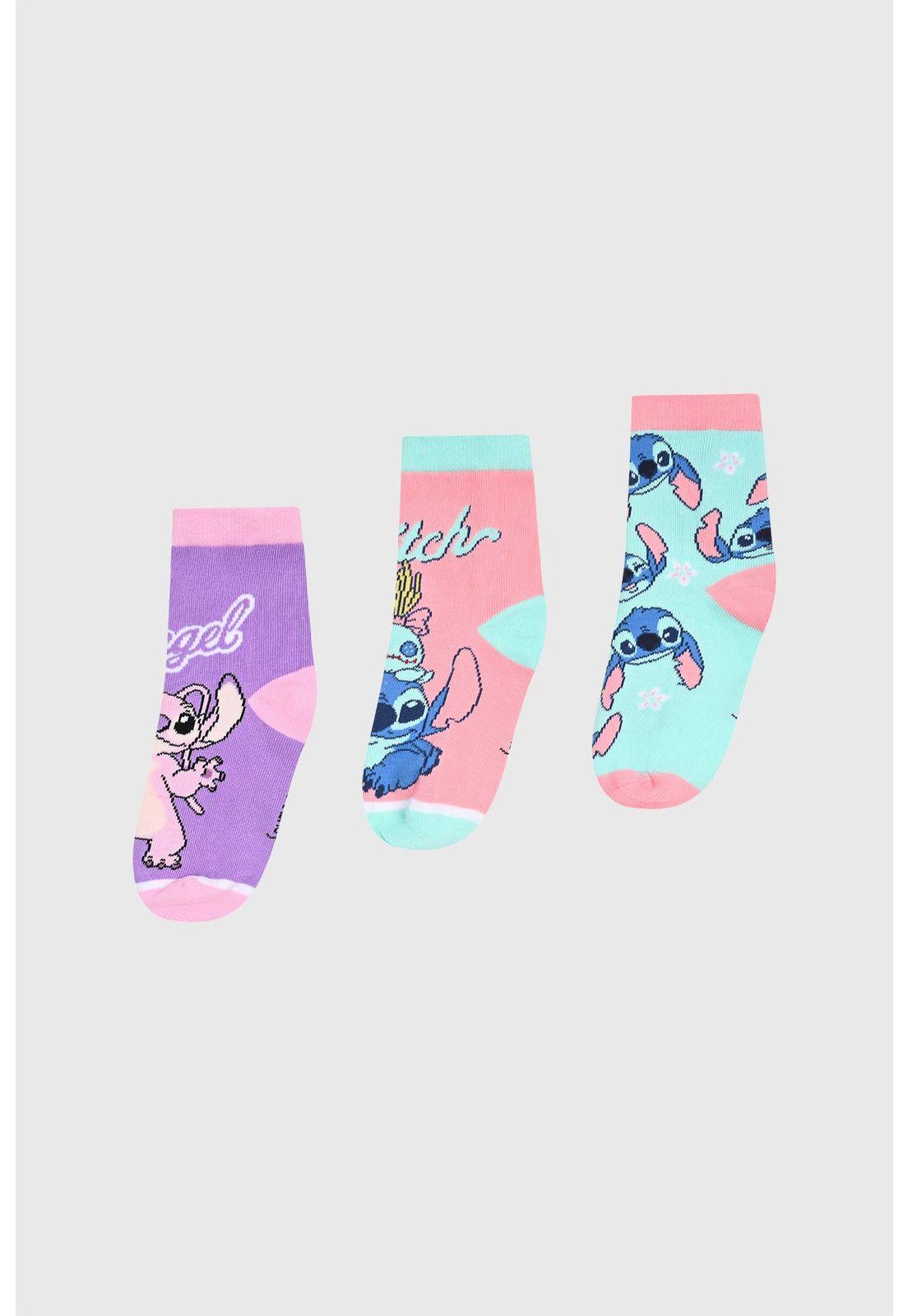 Calcetín Niña Tripack Celeste - lll-0