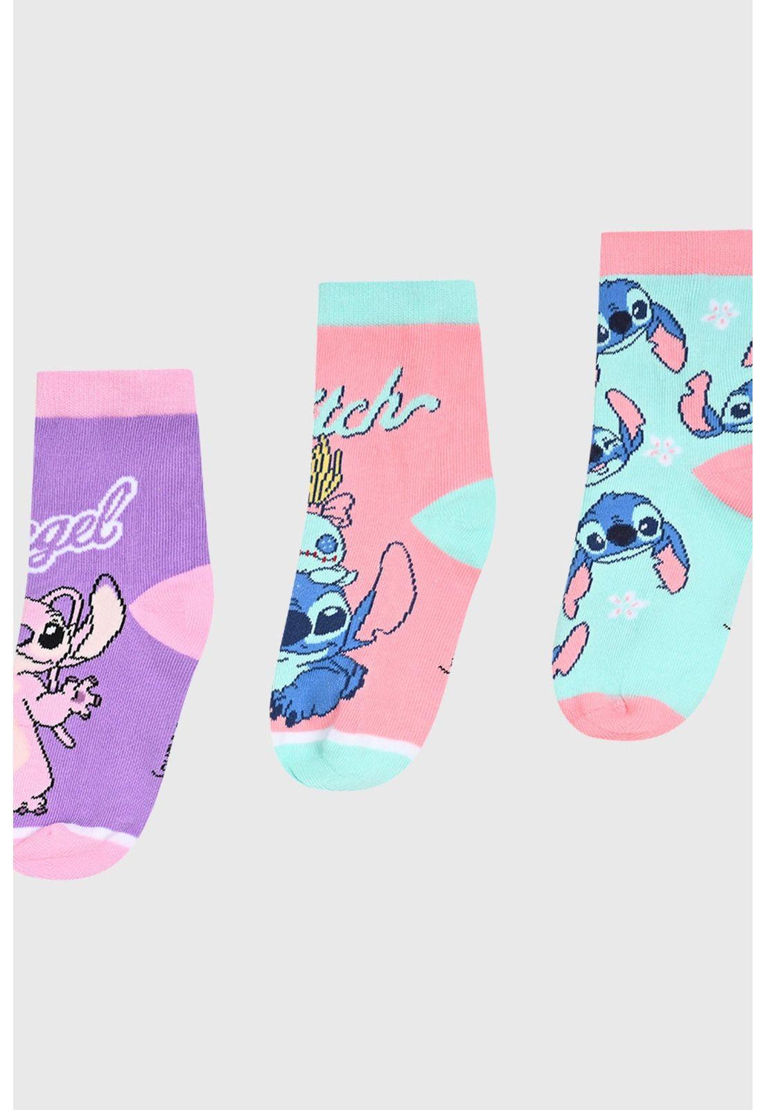 Calcetín Niña Tripack Celeste - lll-1