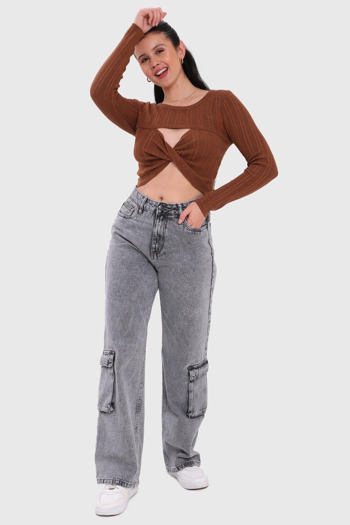 Sweater Mujer Café-3