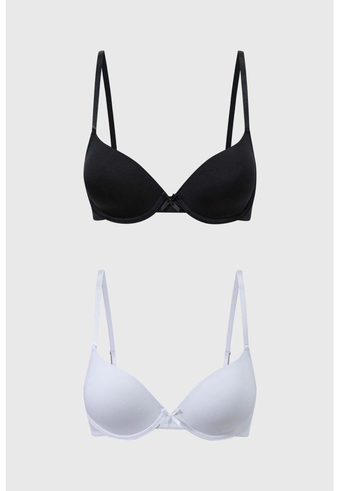 Sostén Mujer Bipack Copa Soft Liso Blanco-0