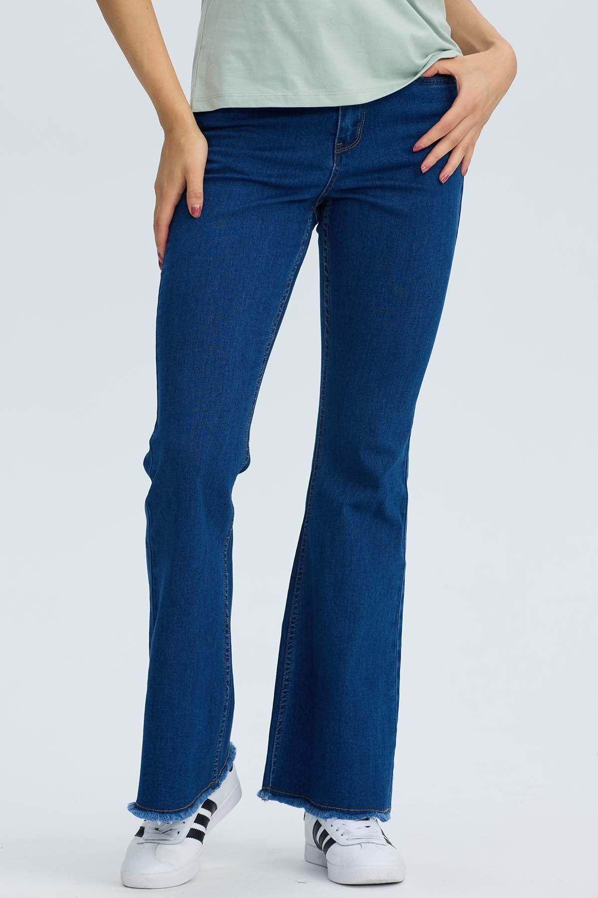 Jeans Mujer Flare Monse Azul-0