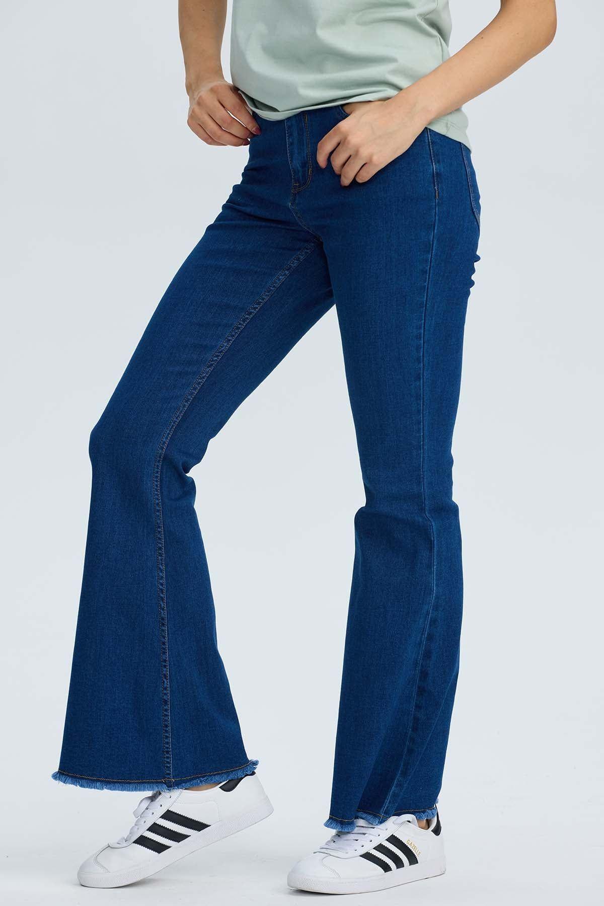 Jeans Mujer Flare Monse Azul-1