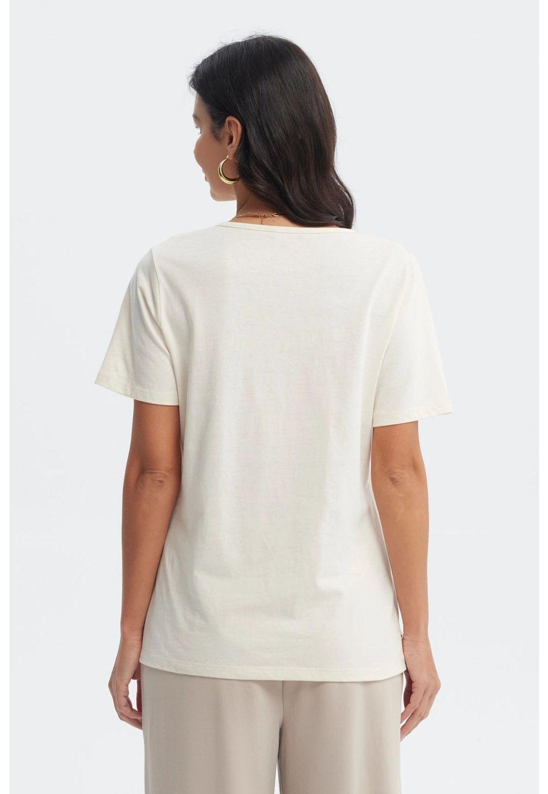 Polera Mujer Print Posicional Crema - ll-2