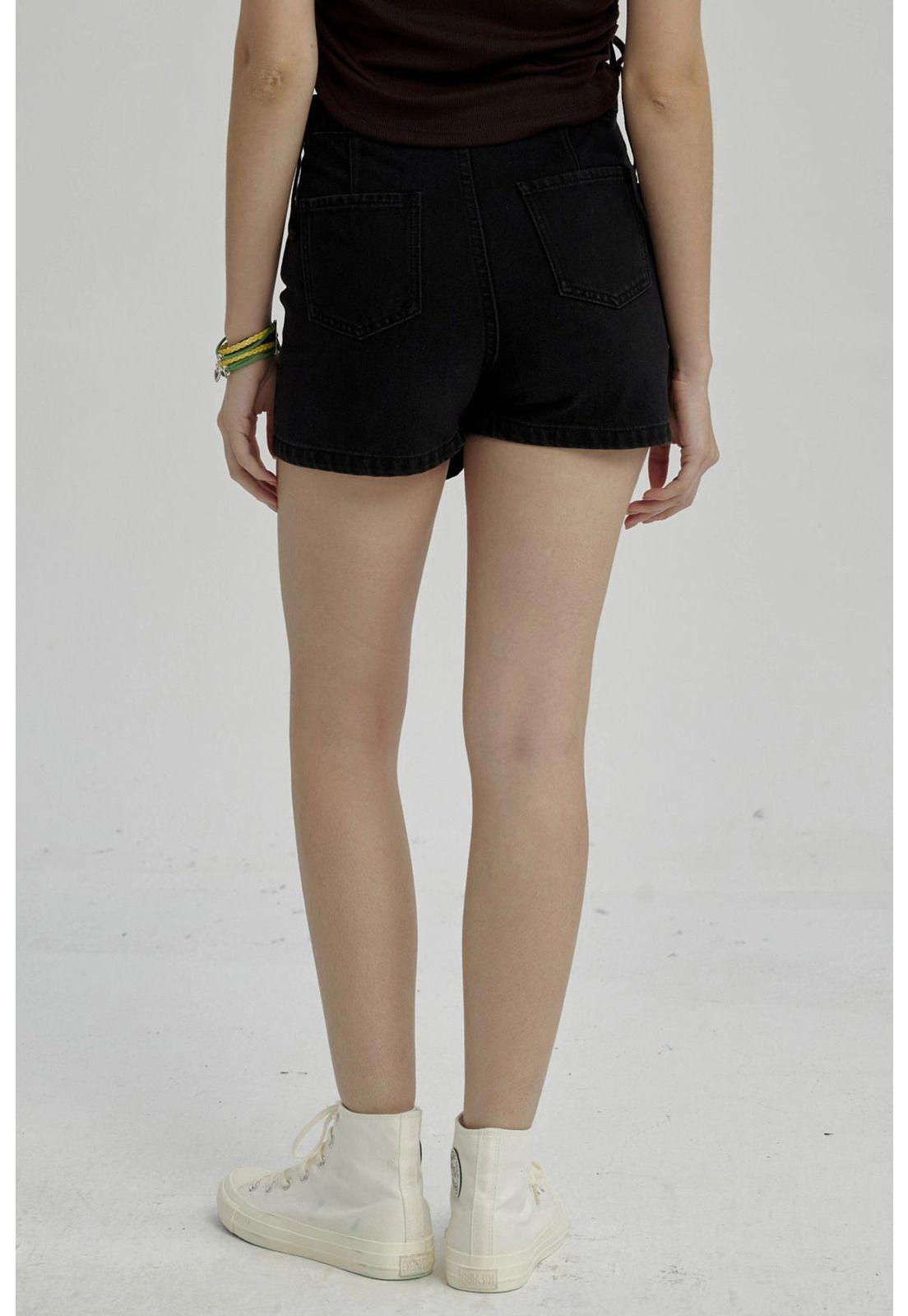 Falda Niña Short Denim Negro-2