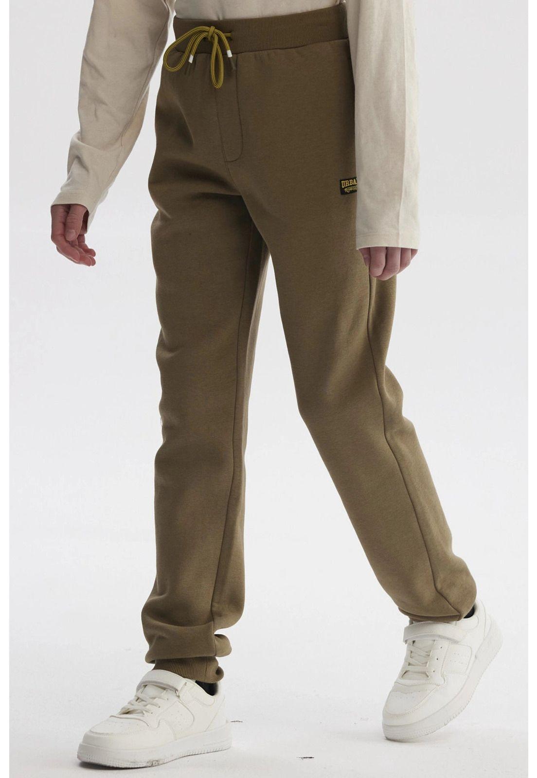 Pantalón Buzo Niño Bipack Teen Verde Militar-2