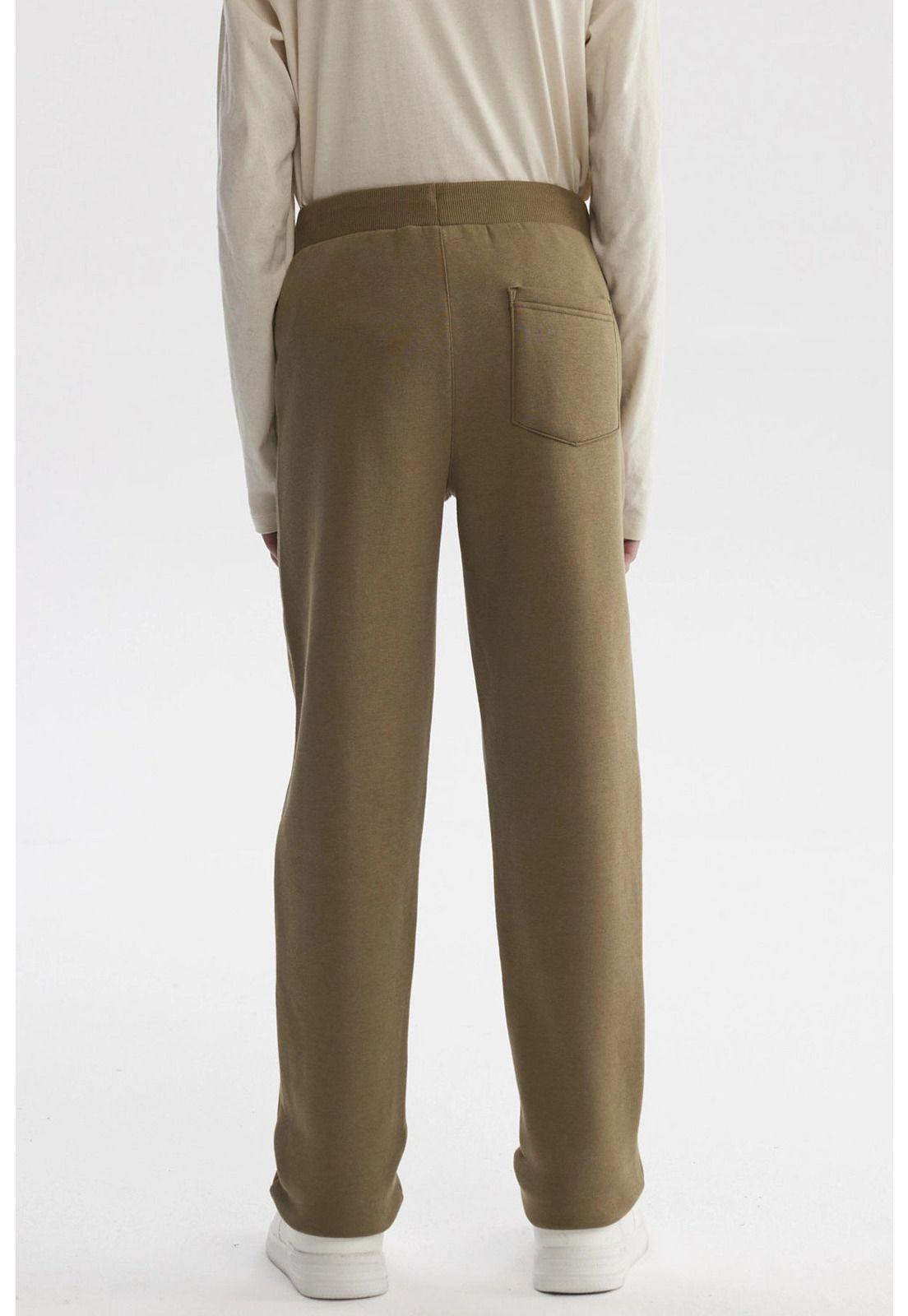 Pantalón Buzo Niño Bipack Teen Verde Militar-4