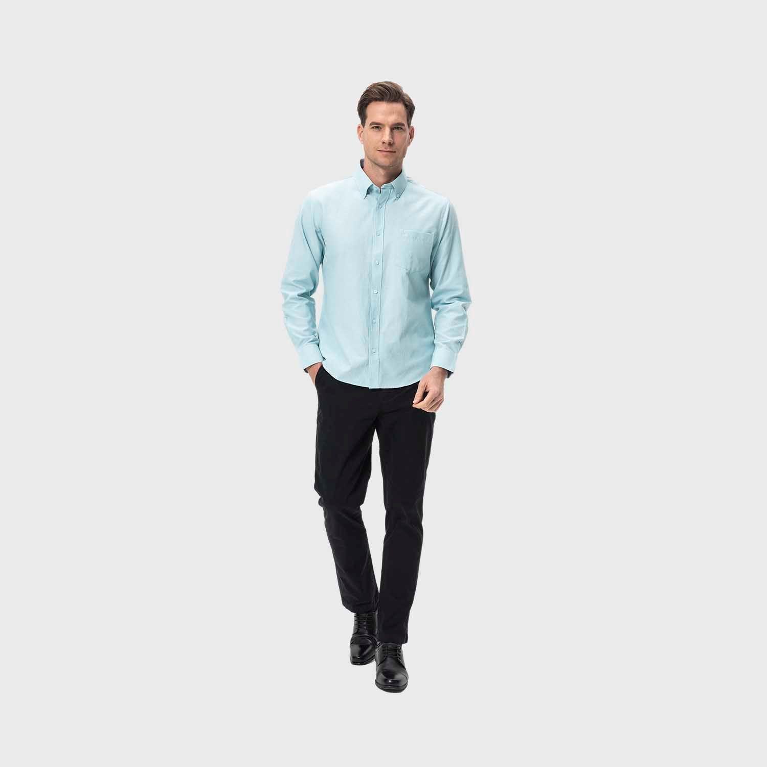 Camisa Hombre Oxford Verde Claro I Fashion's Park-3