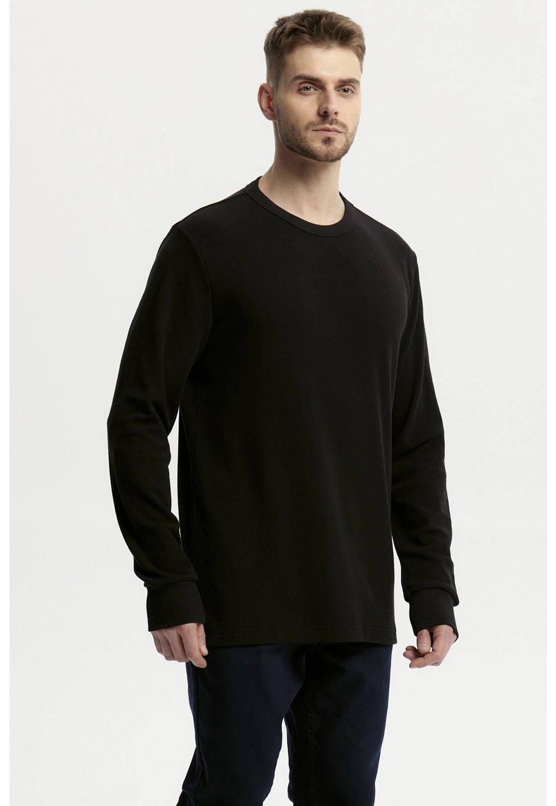 Polera Hombre Slim Negro - XVll-1