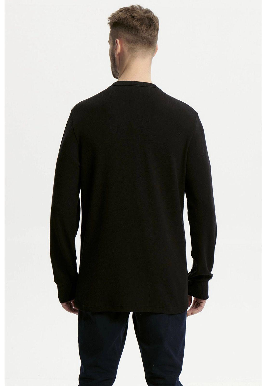 Polera Hombre Slim Negro - XVll-2