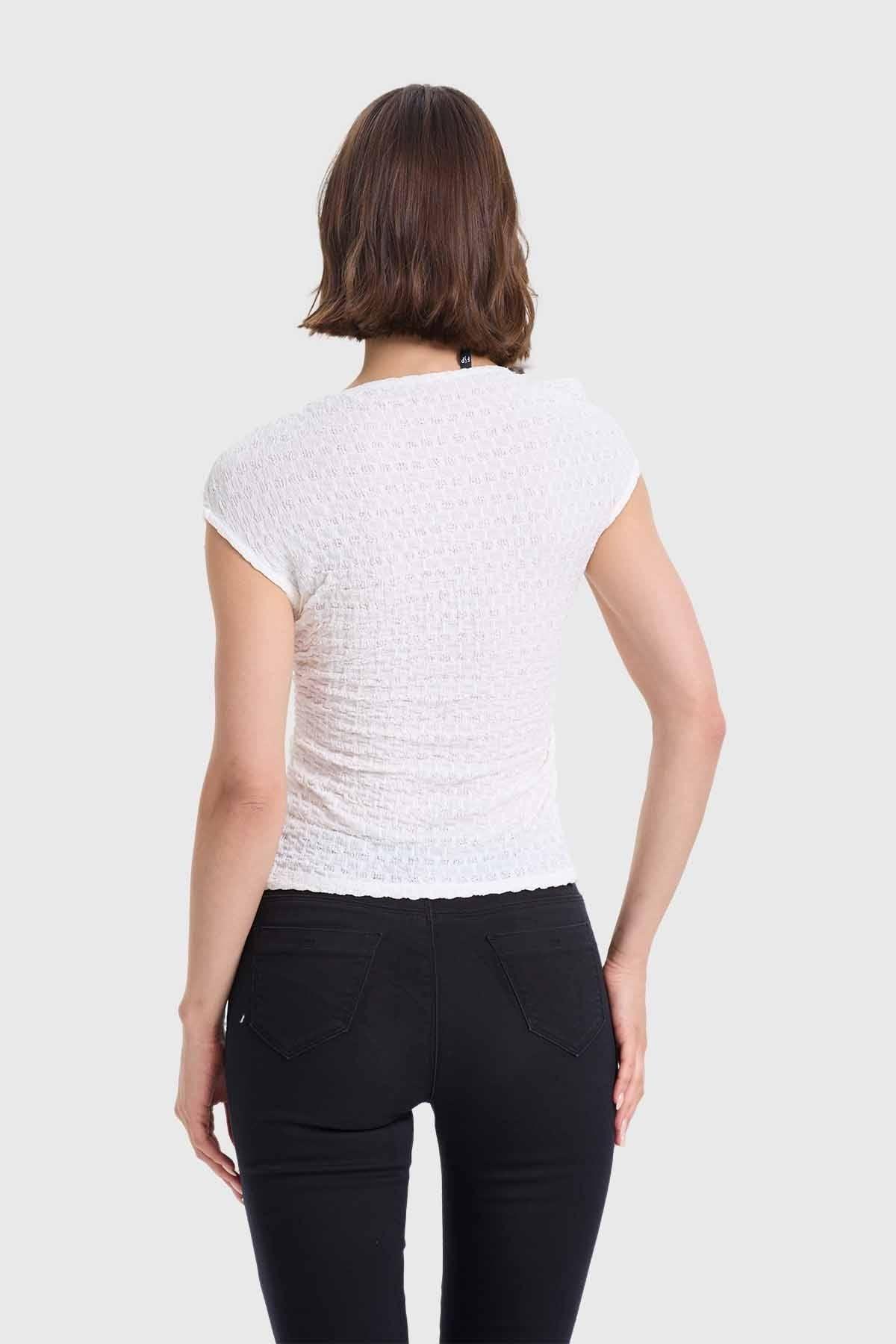 Polera Mujer Asimétrico Crudo-2