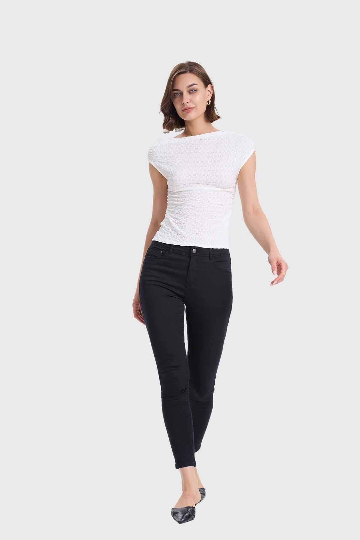 Polera Mujer Asimétrico Crudo-3