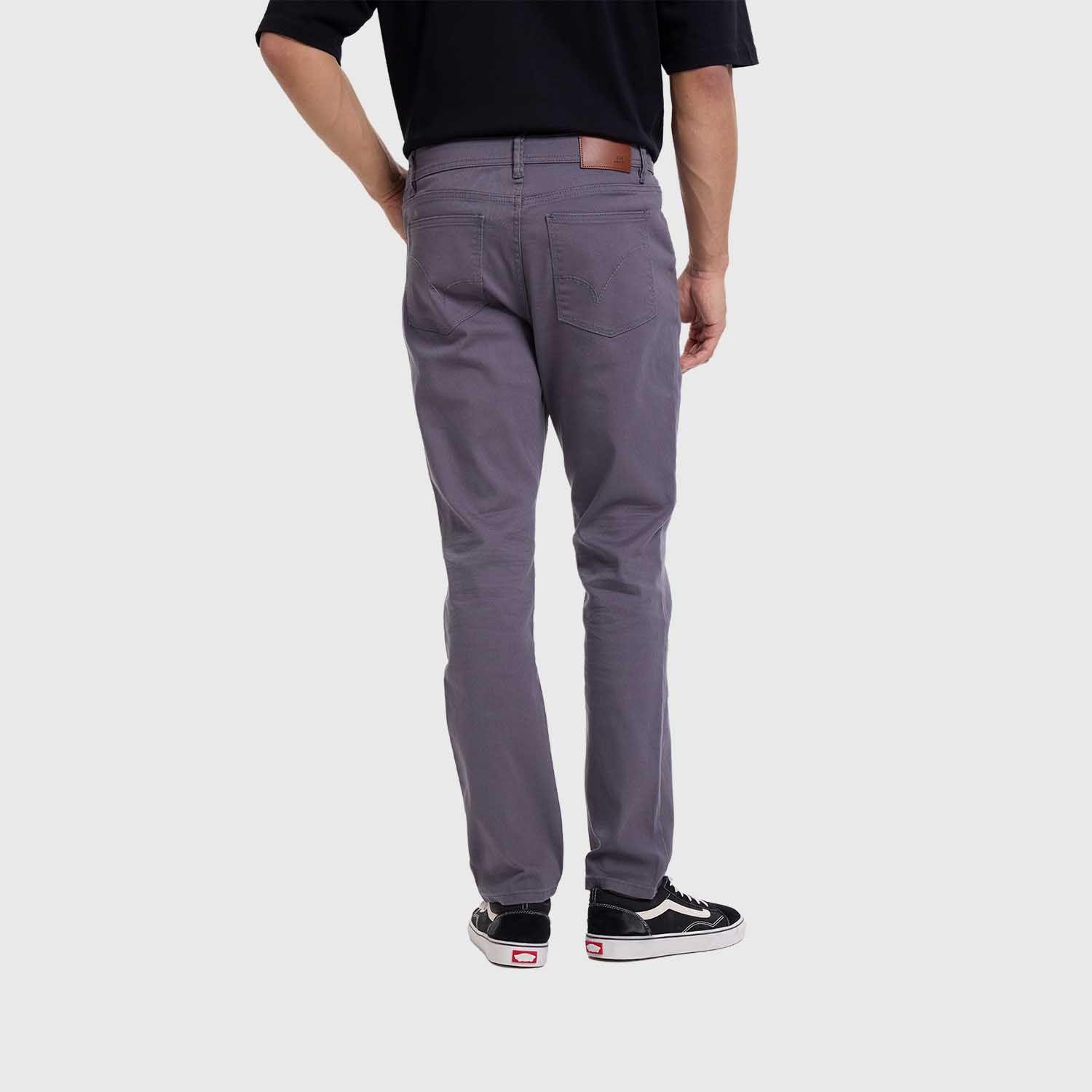 Jeans Hombre Slim Color Gris II Fashion's Park-1