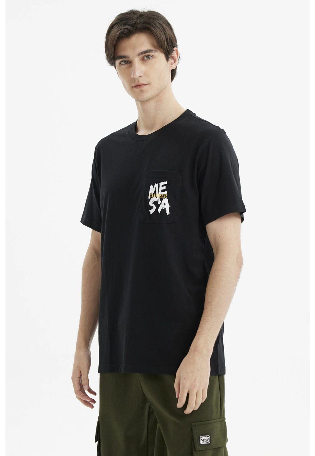 Polera Hombre Slim Negro - Xlll-1