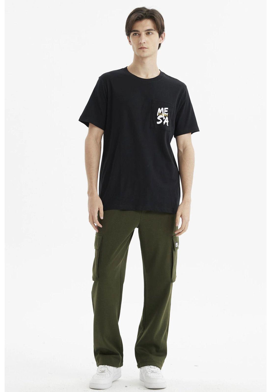 Polera Hombre Slim Negro - Xlll-3