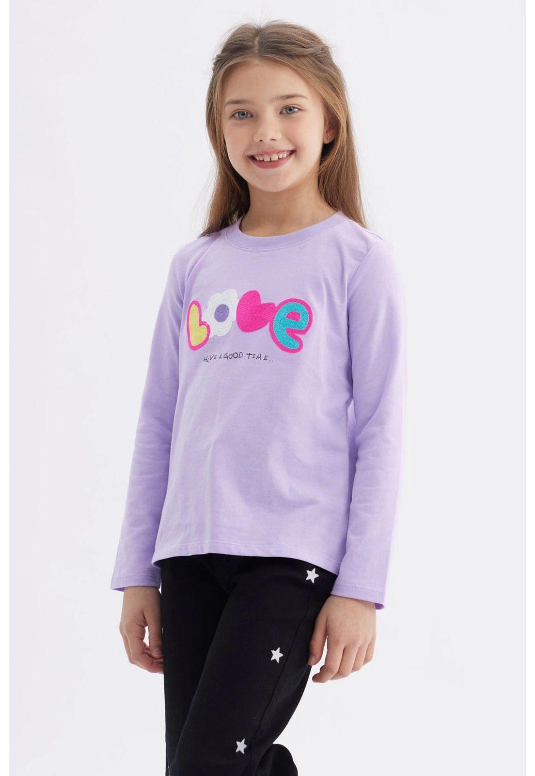 Polera Niña Toddler Print Lila-1