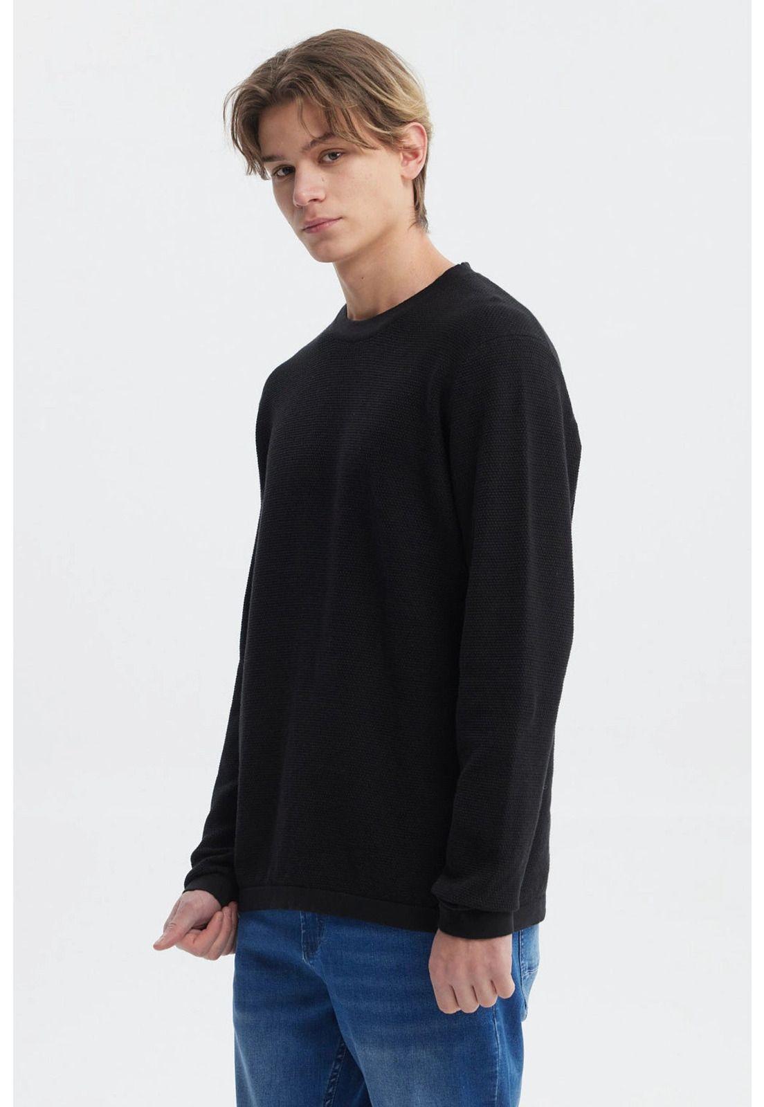 Sweater Hombre Slim Juvenil Negro - ll-1