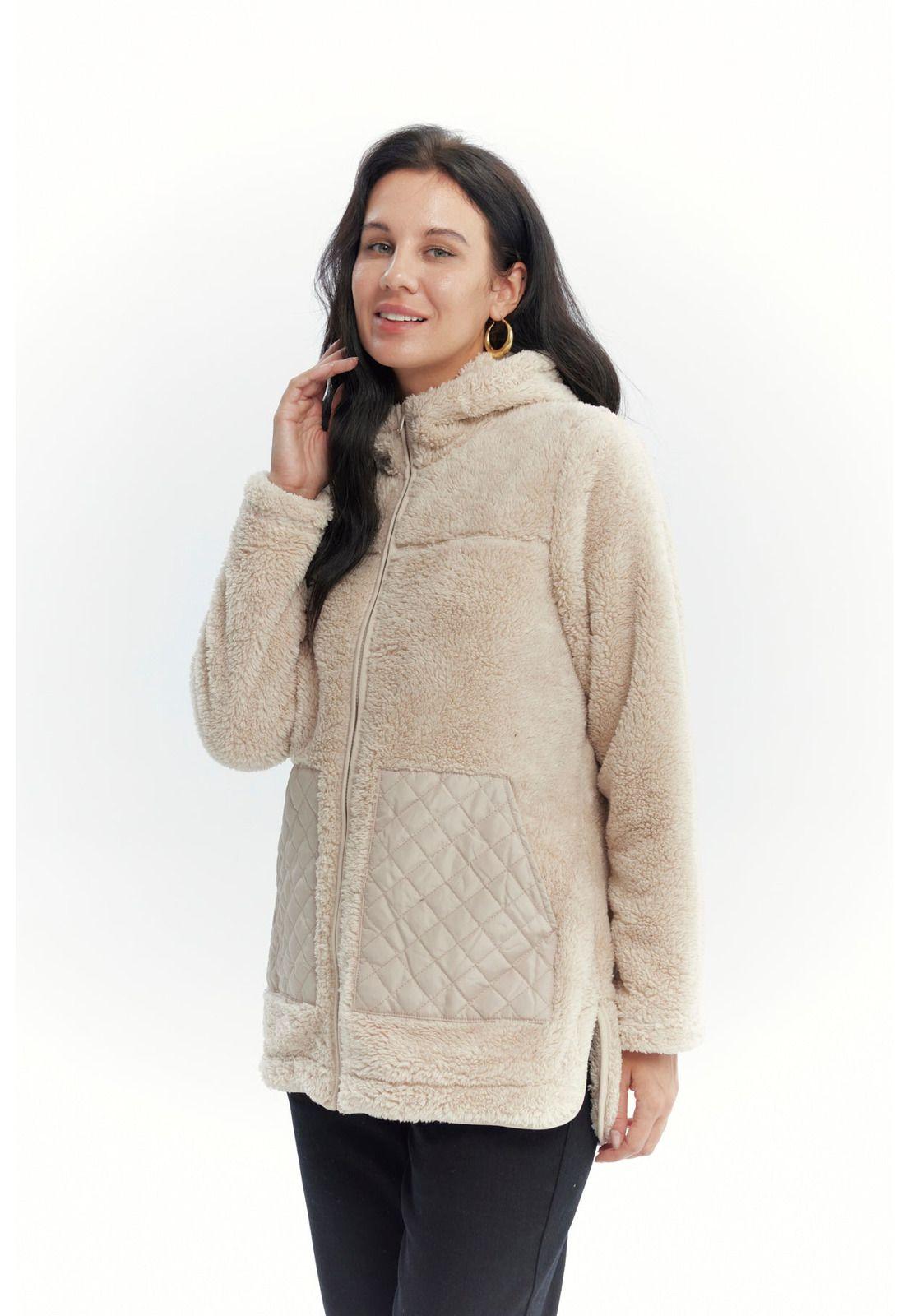 Polar Mujer Corderito Beige - lll-1